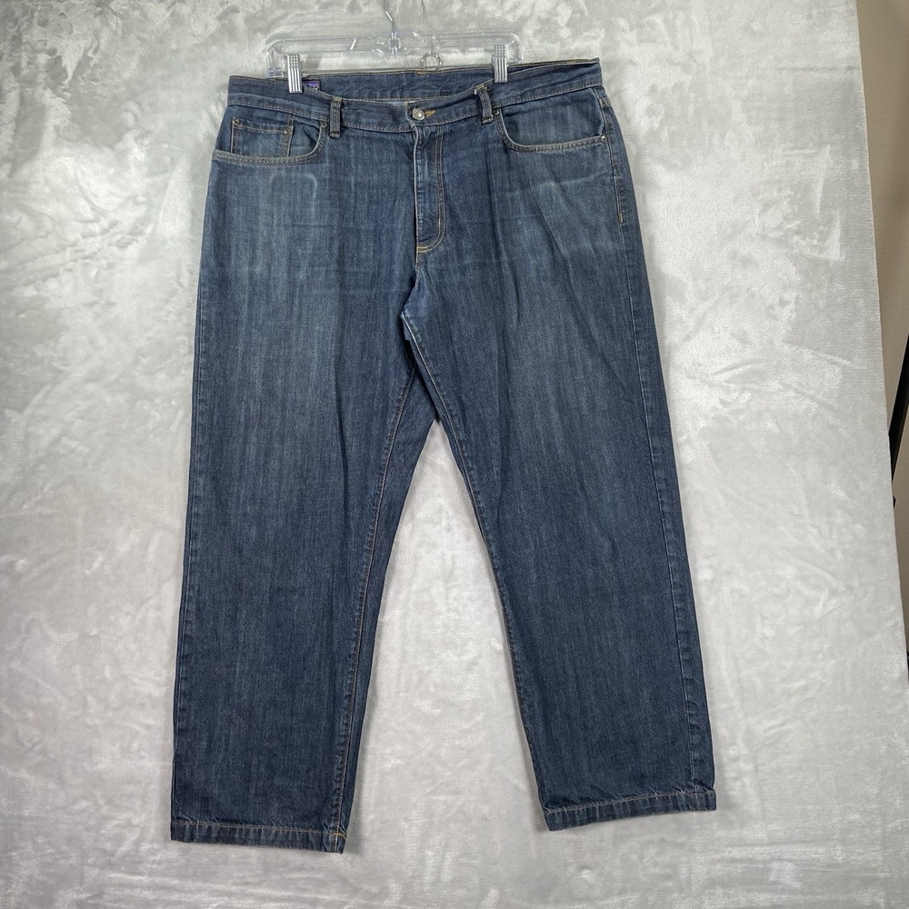 Patagonia Jeans Mens 38x29 Straight Leg Denim Blue Regular Fit Organic Cotton